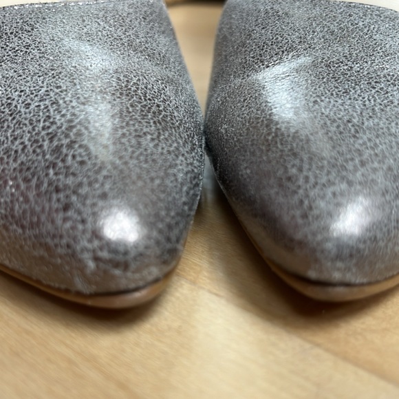 Paul Green Justine Leather Metallic Heels Ankle Lace - Picture 11 of 14